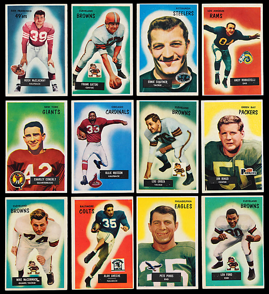 1955 Bowman Football Complete Set (160/160) - Clean!