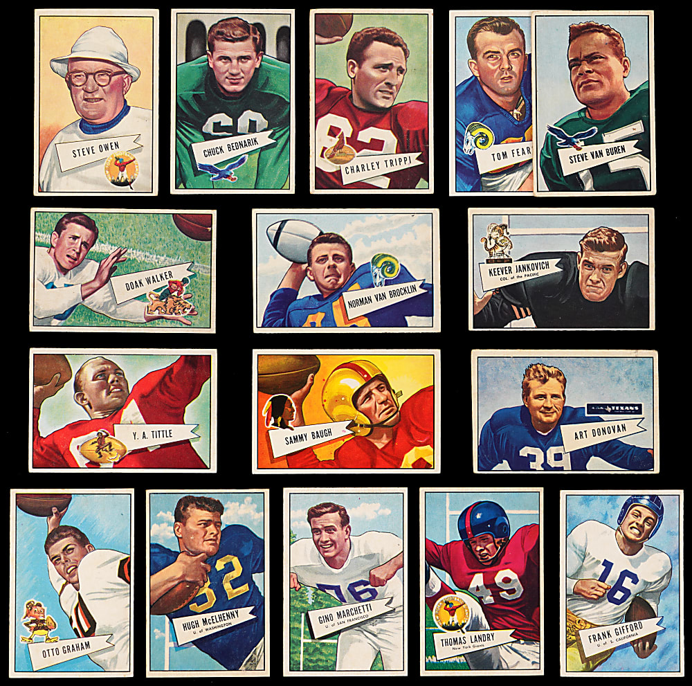 1952 Bowman Football Small Near Set (119/144)