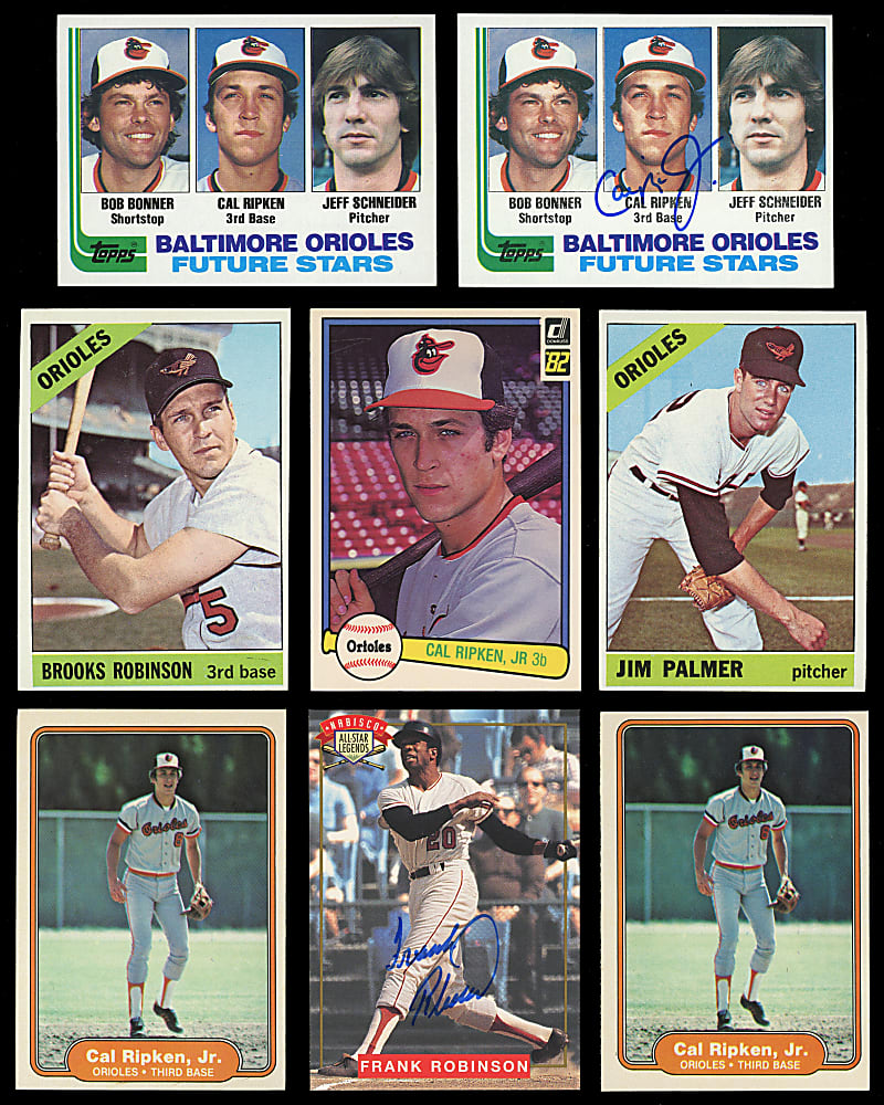 1956-Modern Baltimore Orioles & Colts Collection (121) with (50+) Hall of Famers Including Signed 1982 Topps Ripken Rookie & Jim Palmer Rookie