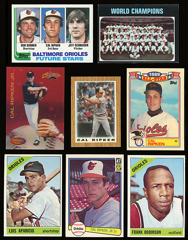 1956-Modern Baltimore Orioles & Colts Collection (121) with (50+) Hall of Famers Including Signed 1982 Topps Ripken Rookie & Jim Palmer Rookie
