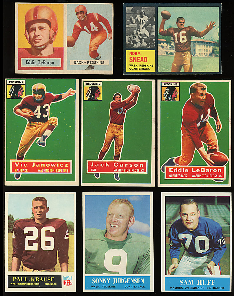 1956-1979 Washington Redskins Collection (450+) with (70+) Hall of Famers & Complete/Near Team Sets