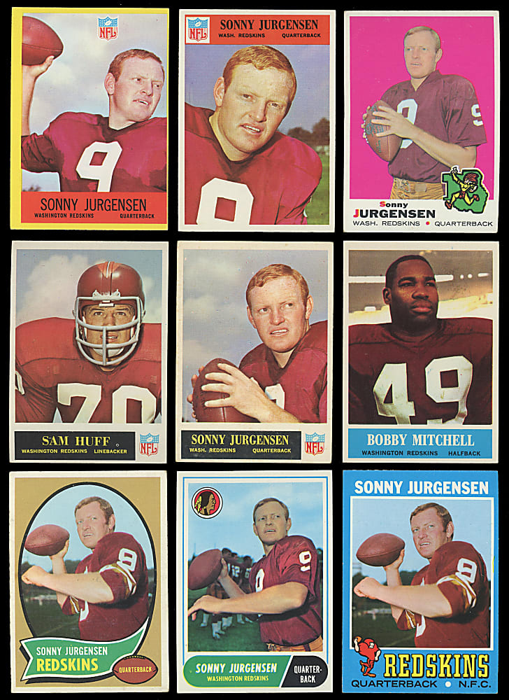 1956-1979 Washington Redskins Collection (450+) with (70+) Hall of Famers & Complete/Near Team Sets
