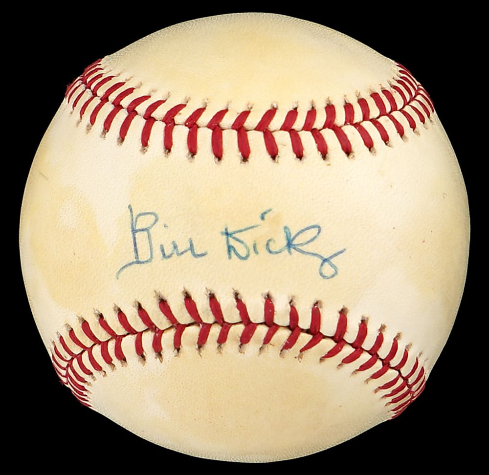 Bill Dickey Single-Signed OAL/Brown Baseball - Full JSA LOA