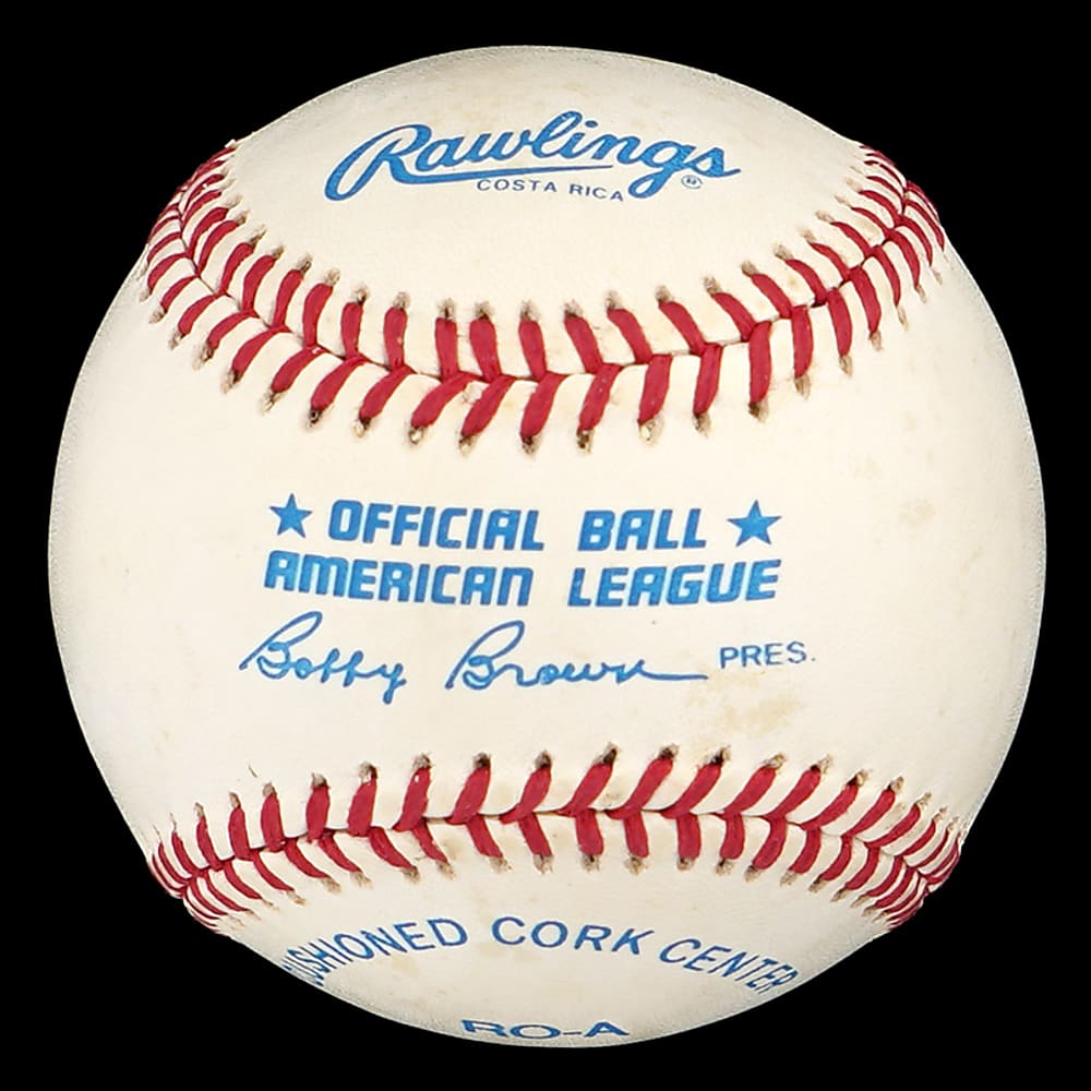 Joe DiMaggio Single-Signed OAL/Brown Baseball - Full JSA LOA