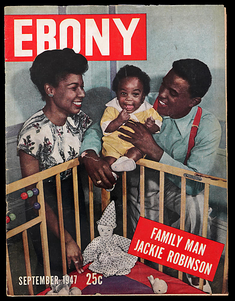 1947-1950 Jackie Robinson Magazine Pair with Rookie Year Ebony & CGC Graded 5.0 Sport Life