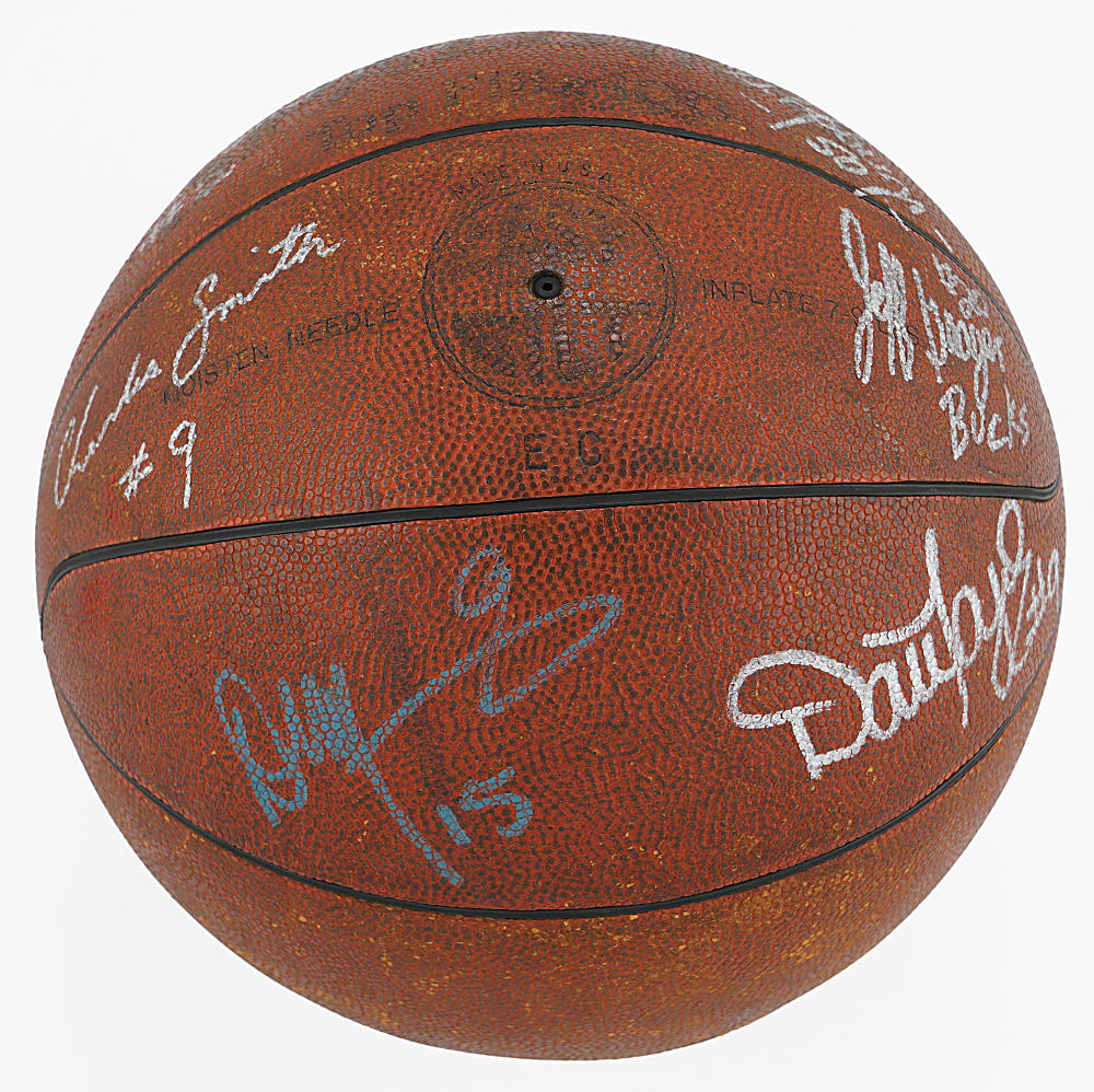 1988 U.S. Olympic Basketball Team-Signed Presentation/Trophy Ball with (9) Including David Robinson