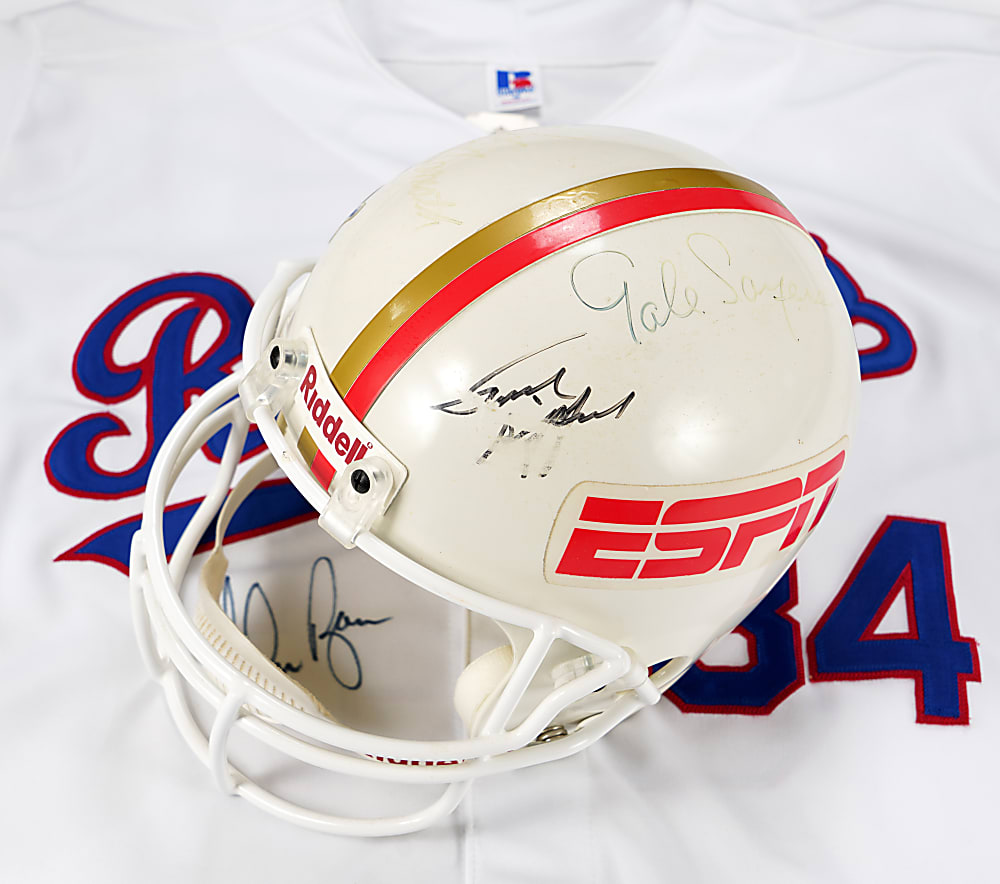 Multi-Sport Hall of Famer Signed Quartet with Griffey, Namath & Ryan