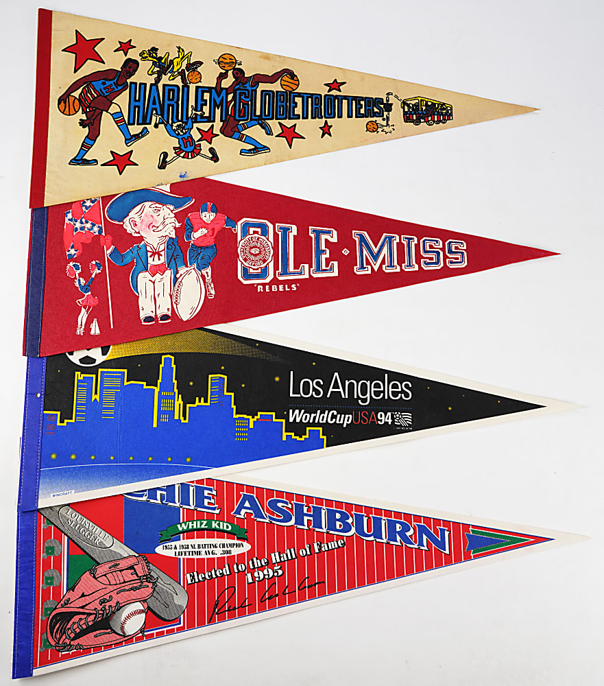 Multi-Sport Pennant Hoard (100+) with (8) USFL & (11) WFL Examples