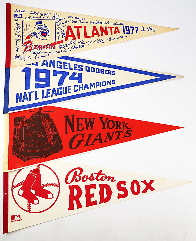Multi-Sport Pennant Hoard (100+) with (8) USFL & (11) WFL Examples