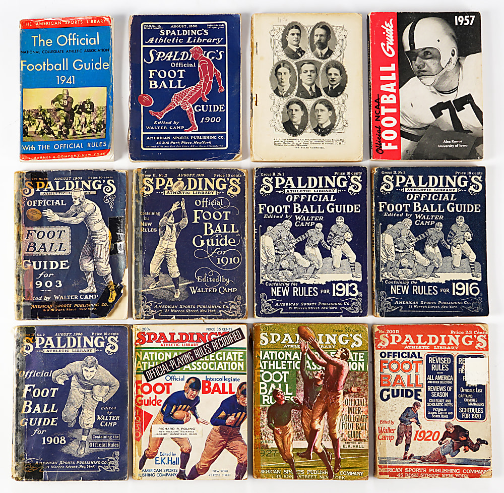 1900-1978 Football Guide Collection (71) with Many Early Spalding Issues