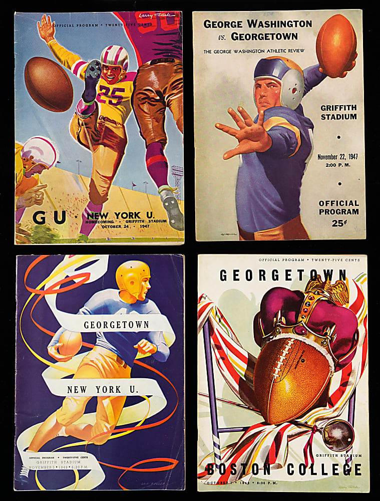 1900s-1950s Georgetown Collection (25) with Football Programs, T51 Murad