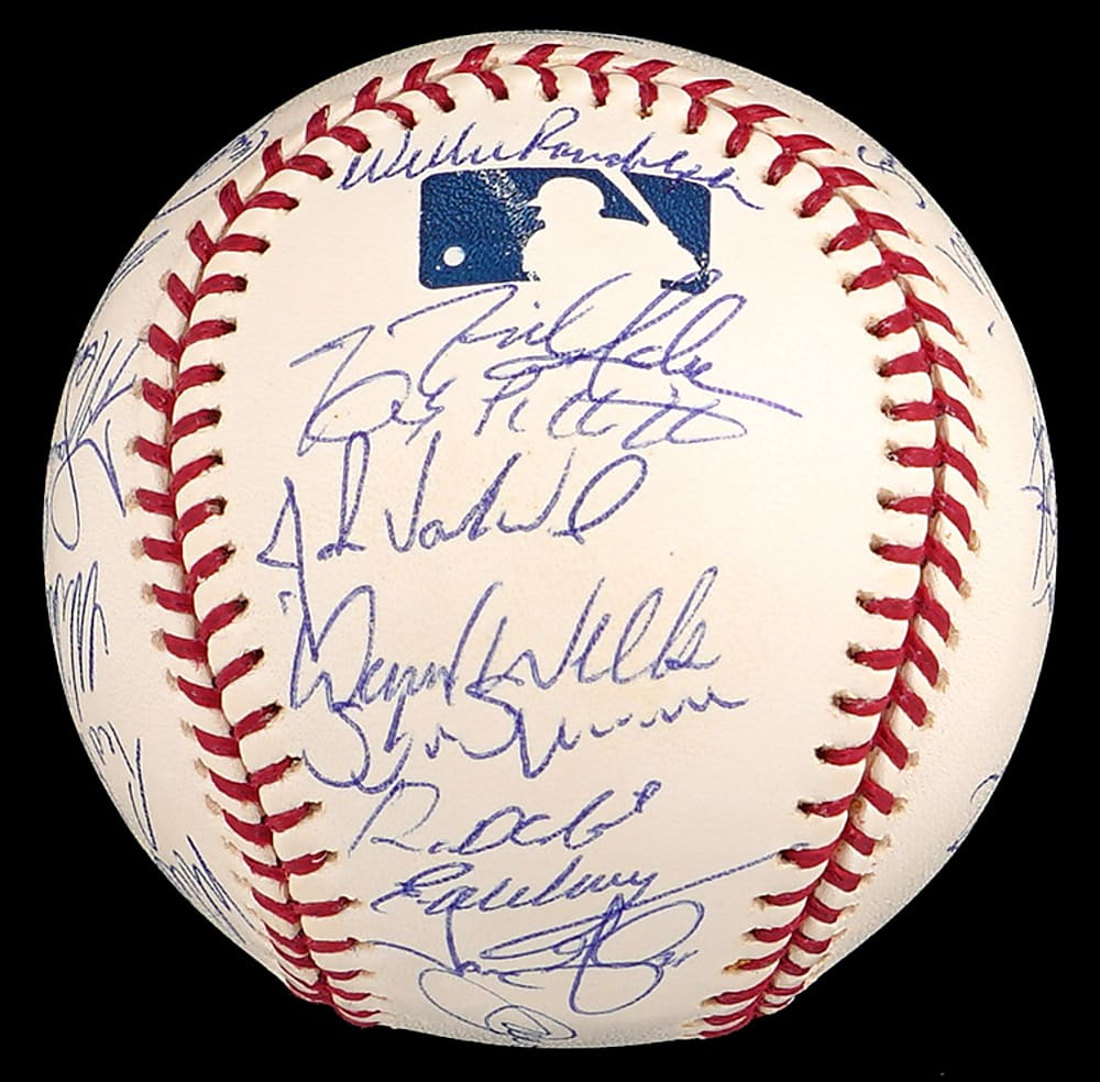 2002 American League East Champions New York Yankees Team-Signed Baseball with (29) Signatures Including Jeter, Giambi, Rivera, Posada Plus Full PSA LOA