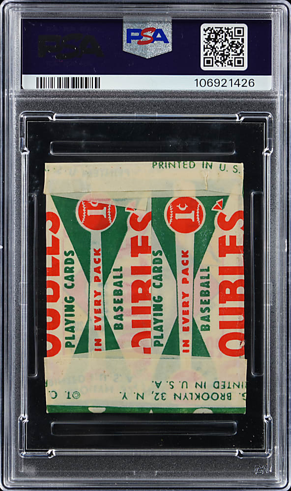 1951 Topps Red Backs Unopened Pack PSA NM 7