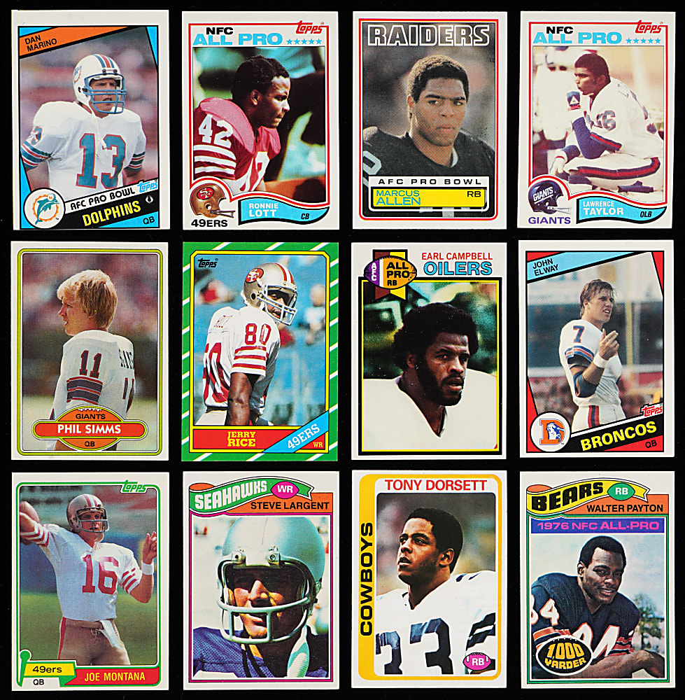 1977-1986 Topps Football Complete Set Run - Loaded with Key Hall of Fame Rookies!