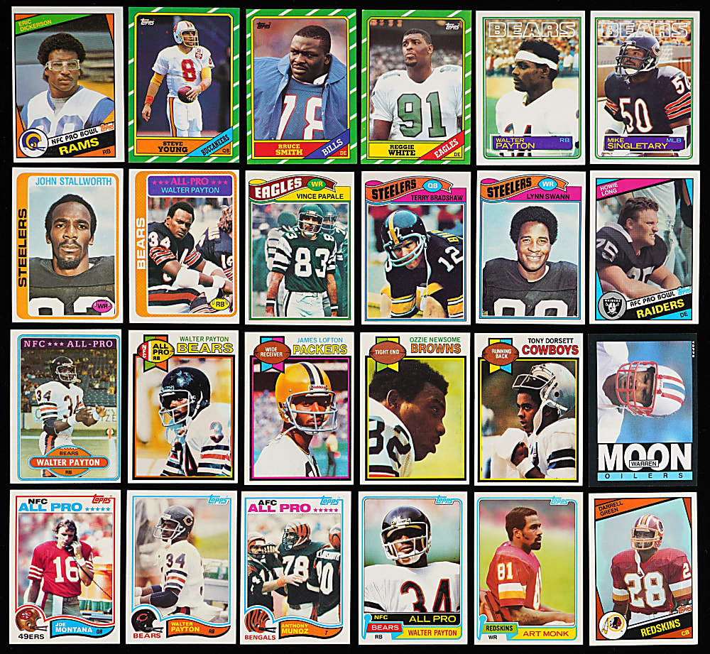 1977-1986 Topps Football Complete Set Run - Loaded with Key Hall of Fame Rookies!