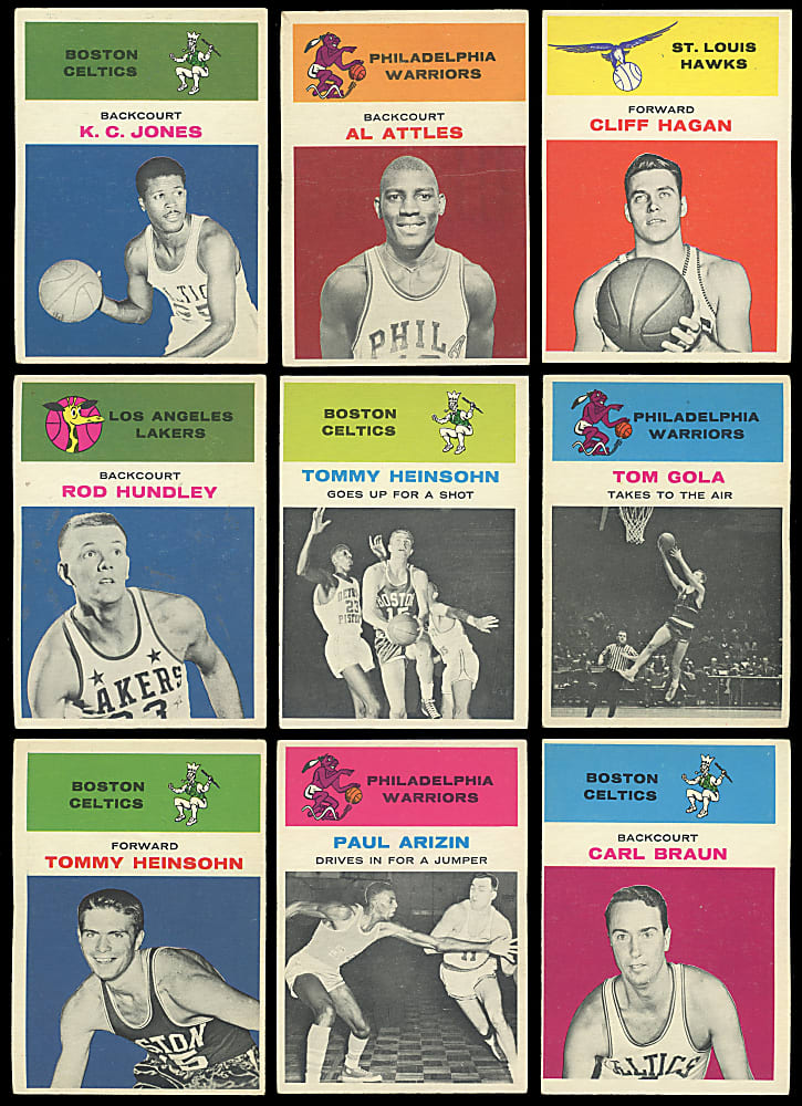 1961-1962 Fleer Basketball Starter Set (22) with Hall of Famers & Stars