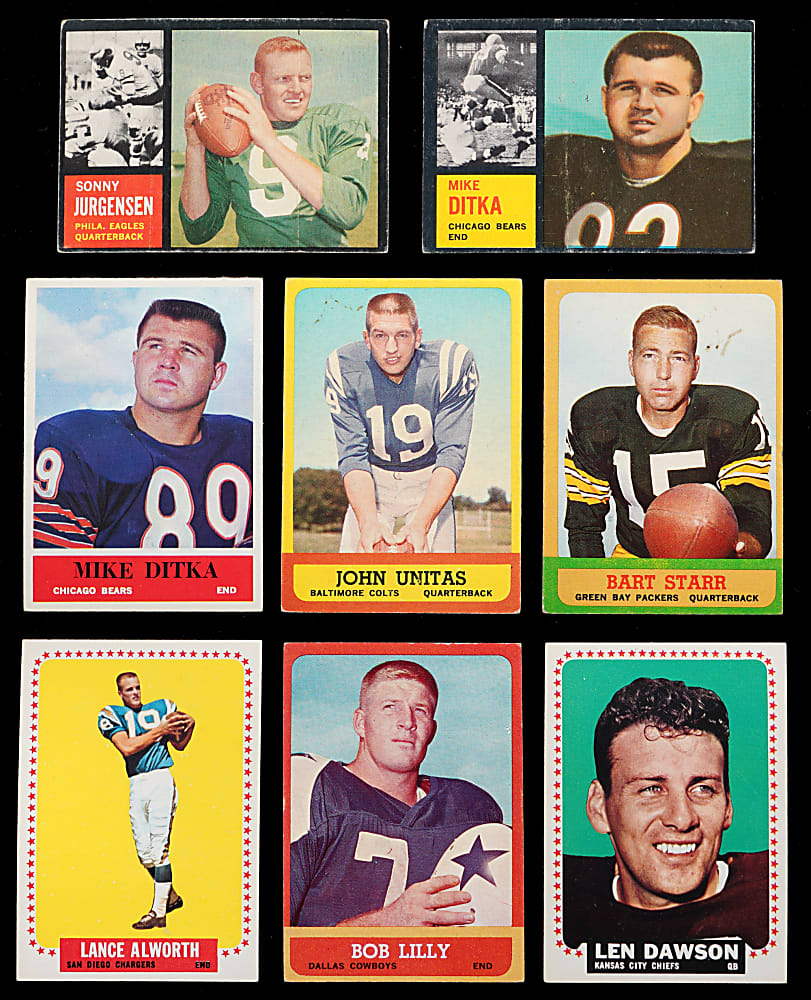 1960-1964 Football Shoebox Collection (150+) with (40+) Hall of Famers & 1962 Topps Starter Set (74)
