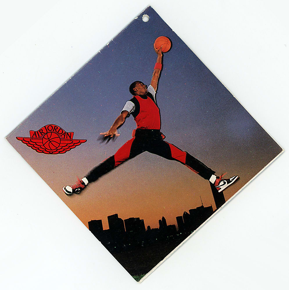 1985 Nike Michael Jordan "Air Jordan 1 Hi" Hang Tag - Scarce Early Jordan Issue