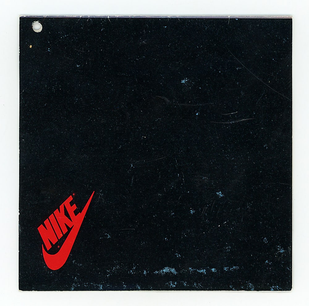 1985 Nike Michael Jordan "Air Jordan 1 Hi" Hang Tag - Scarce Early Jordan Issue