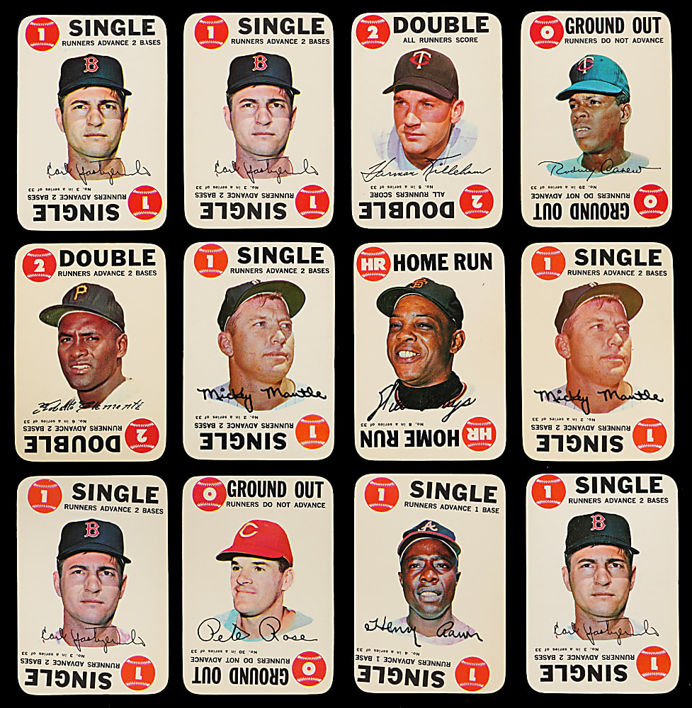 1968 Topps Game Collection (63) with Near Set (32/33) Including (30) Hall of Famers & (2) #2 Mickey Mantle