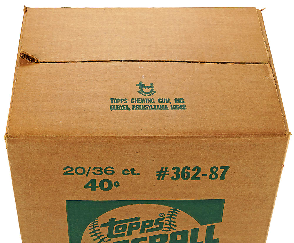 1987 Topps Sealed Wax Box Case (20 Boxes, 36 Packs)