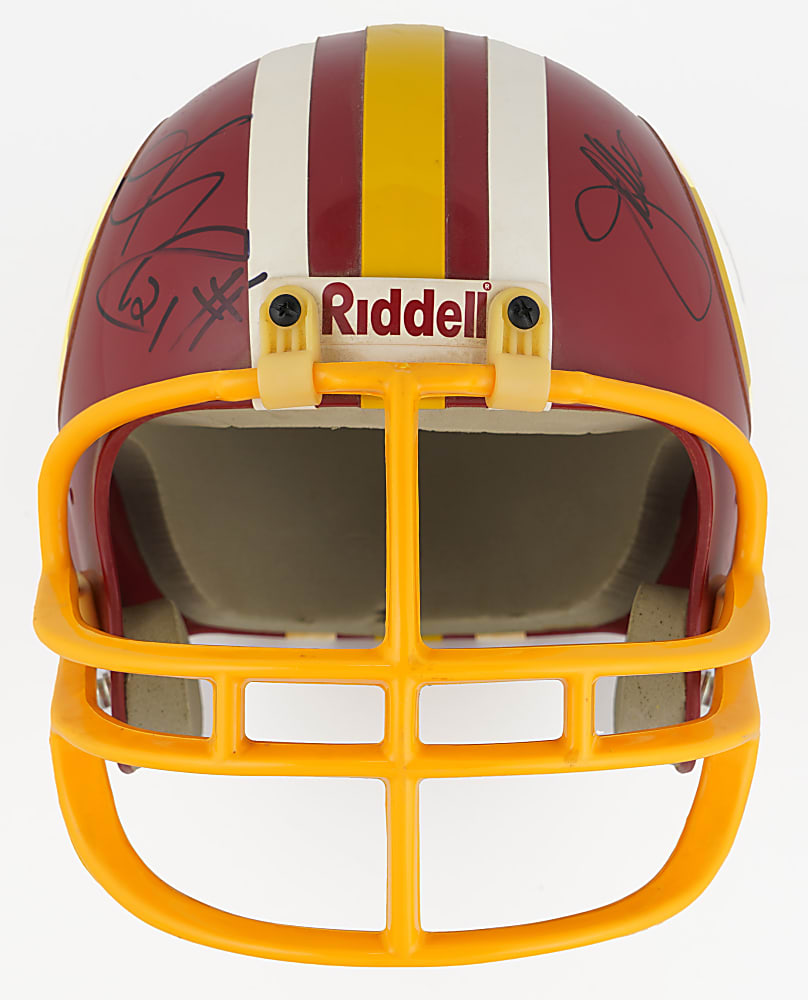 Washington Redskins Helmet Signed by Cooley, Gibbs & Sean Taylor (Presents as Single-Signed Taylor) - Full JSA