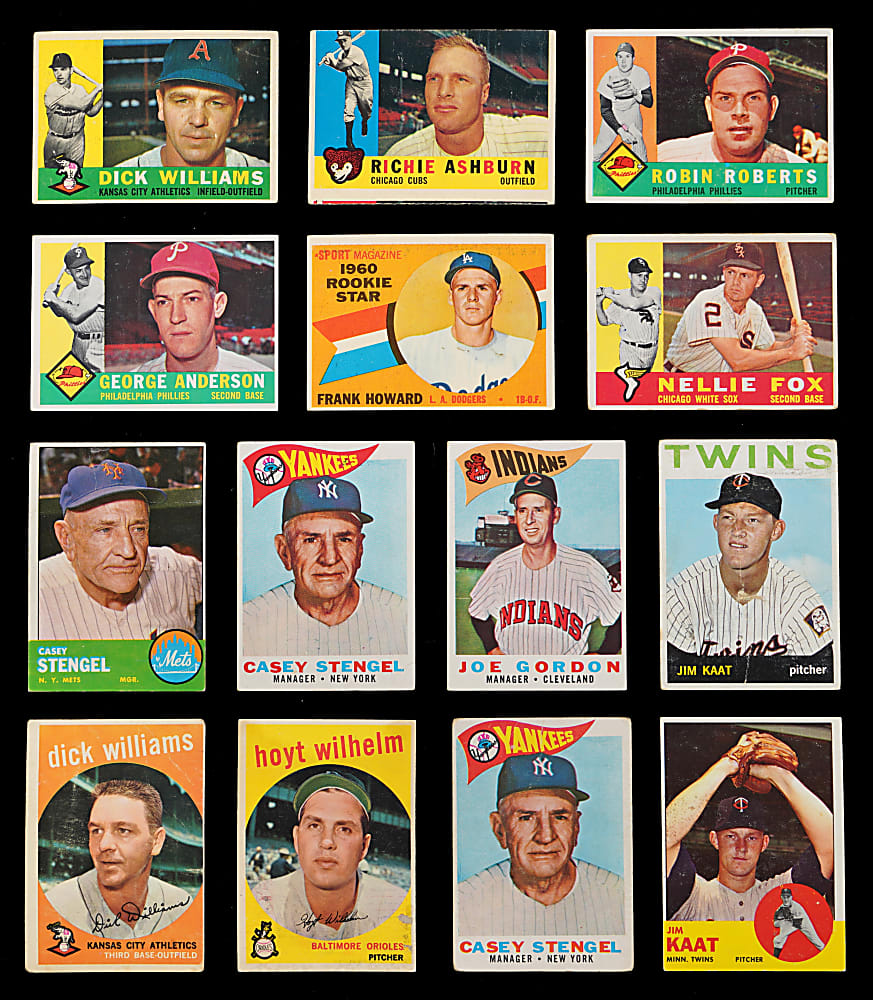 1959-1967 Topps Singles Collection (1,075+) with (25+) Hall of Famers & (25) High Numbers