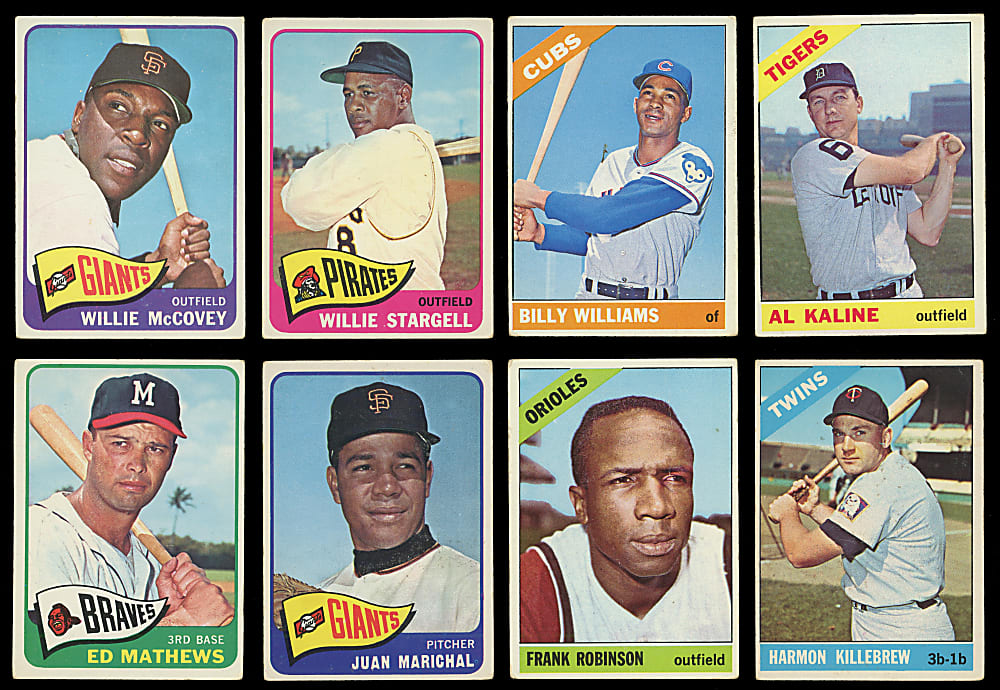 1960-1970 Mostly Baseball Shoebox Collection (378) with (35+) Hall of Famers Including (3) Mantle, (3) Mays, Aaron & Clemente