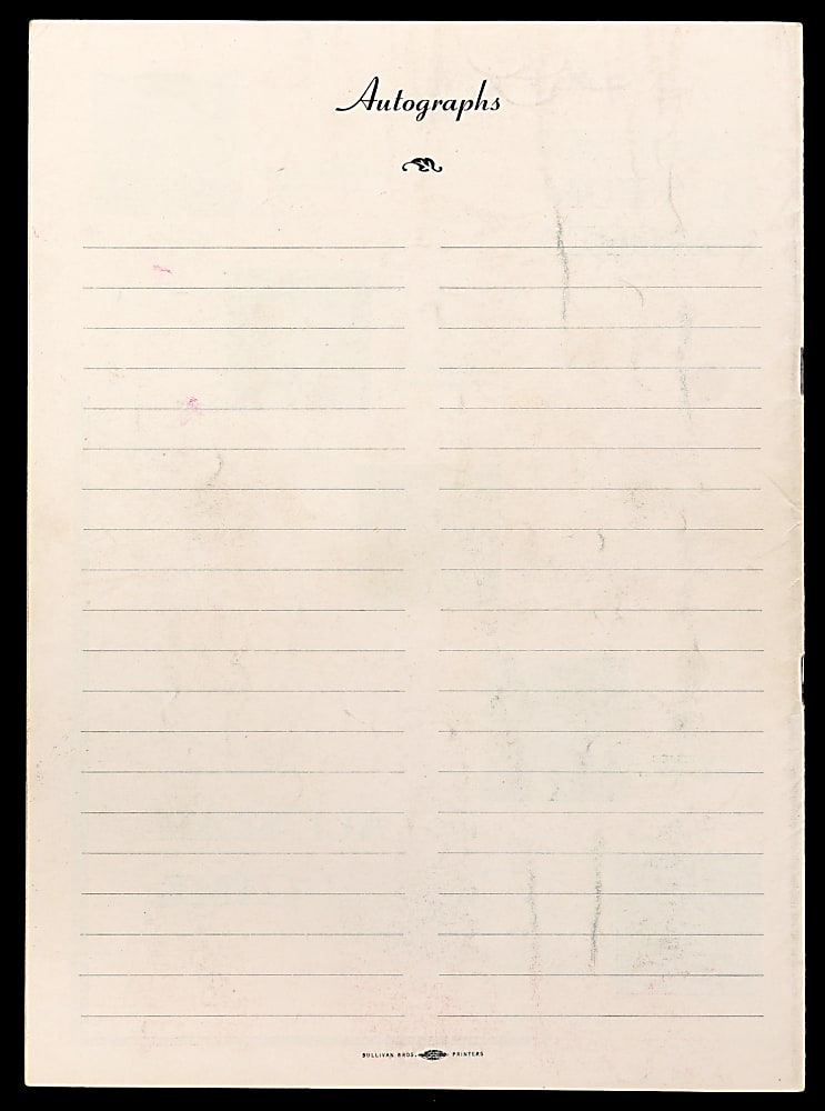 Extremely Rare 1951 NBA First Annual All-Star Game Program - Loaded with Hall of Famers Including George Mikan