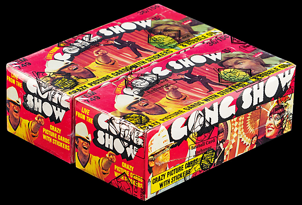 1977 Fleer The Gong Show Unopened Wax Box Pair - Both BBCE