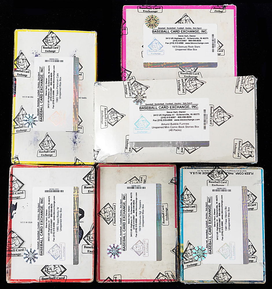 1978-1985 Non-Sport Unopened Wax Box Collection (7) - All BBCE