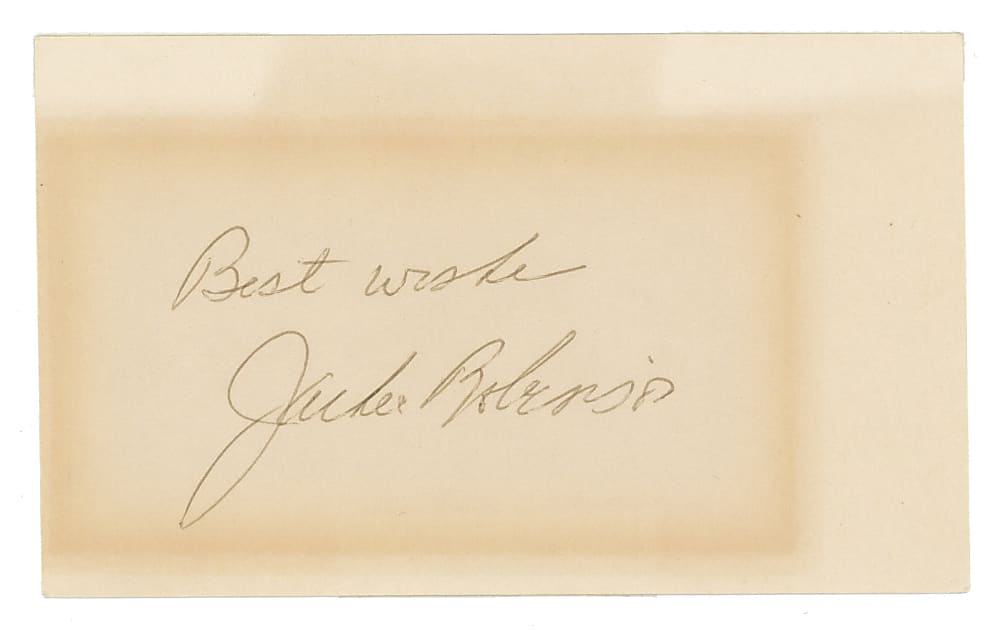 Jackie Robinson Signed Index Card - Full JSA LOA