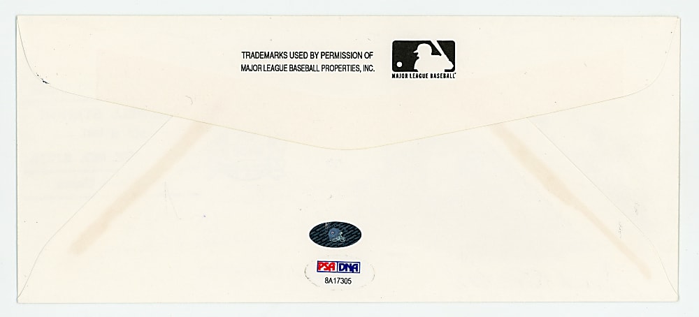 1991 Multi-Signed Memorial Stadium Farewell Envelope with All (6) Orioles Legends Park Hall of Famers