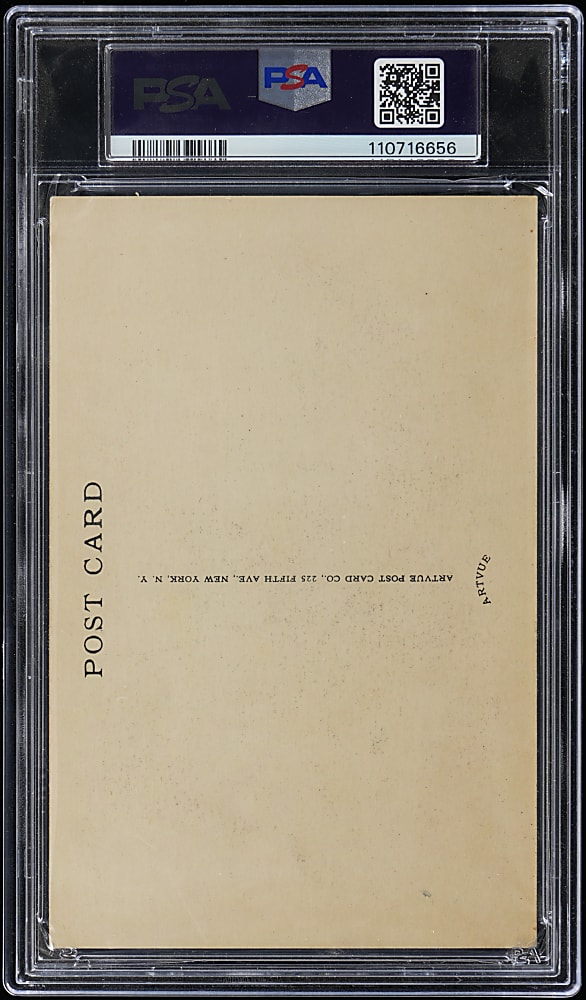 Signed 1953-1955 Artvue Hall of Fame Postcard Plaque George Sisler Type 1 PSA/DNA Authentic