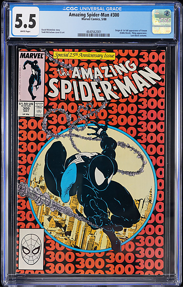 1988 Marvel Amazing Spider-Man #300 First Full Appearance of Venom - CGC 5.5