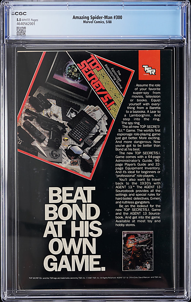 1988 Marvel Amazing Spider-Man #300 First Full Appearance of Venom - CGC 5.5