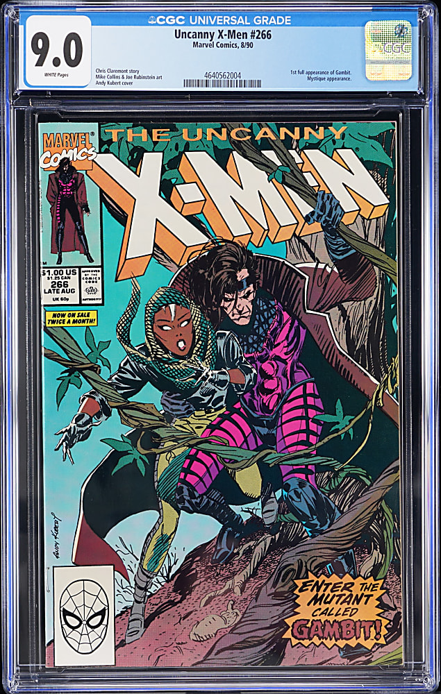 1990 Marvel X-Men #266 First Full Appearance of Gambit - CGC 9.0