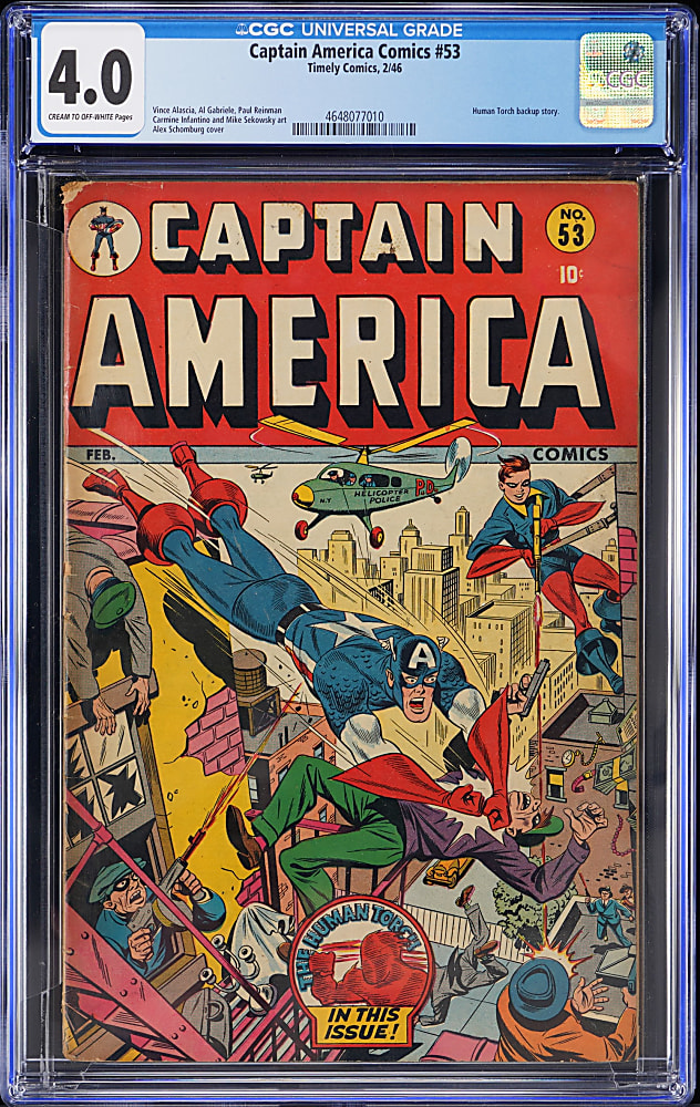 1946 Timely Comics Captain America Comics #53 - CGC 4.0