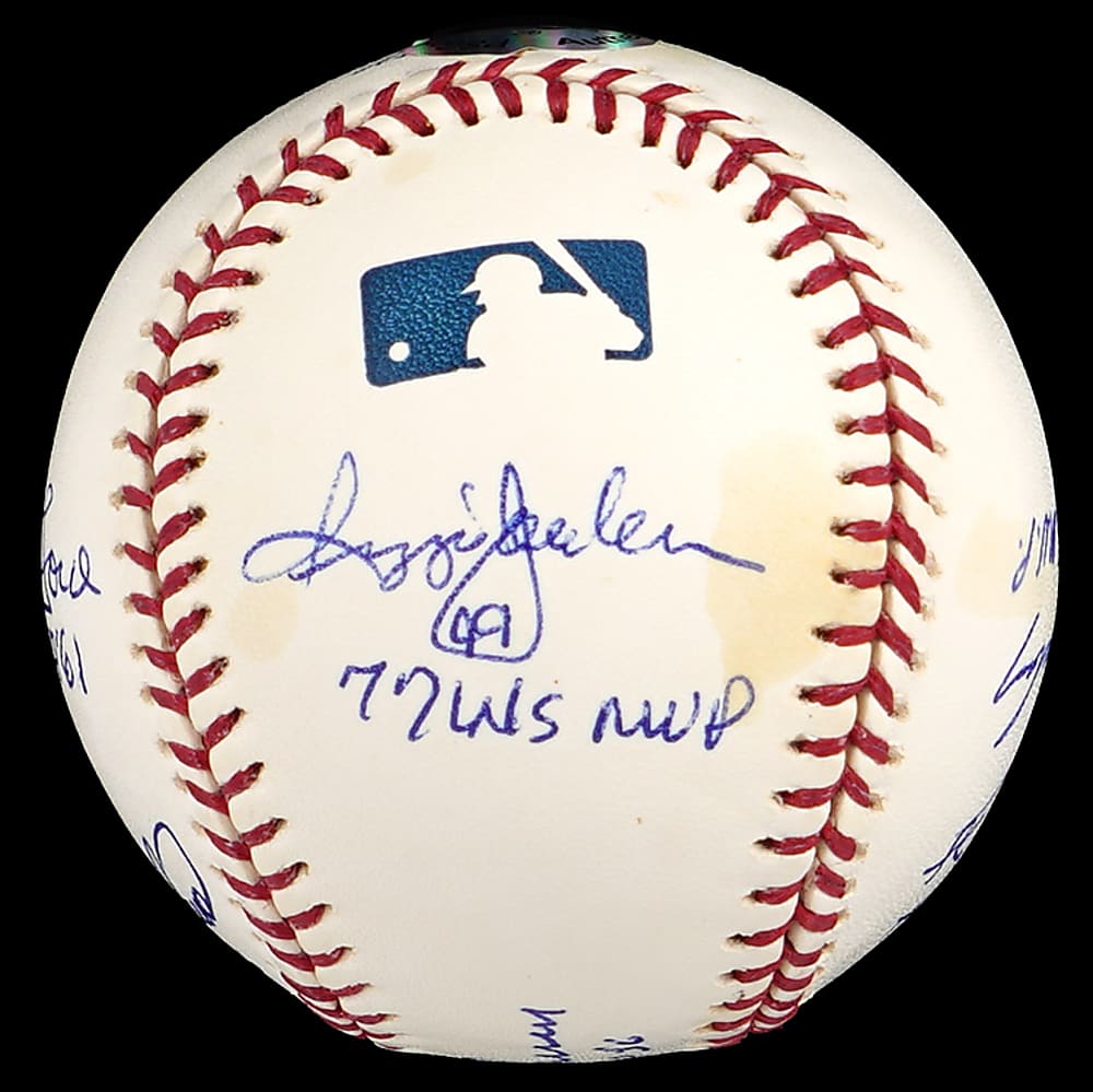 World Series MVP Winners Multi-Signed Baseball with (6) Signatures Plus Full JSA LOA