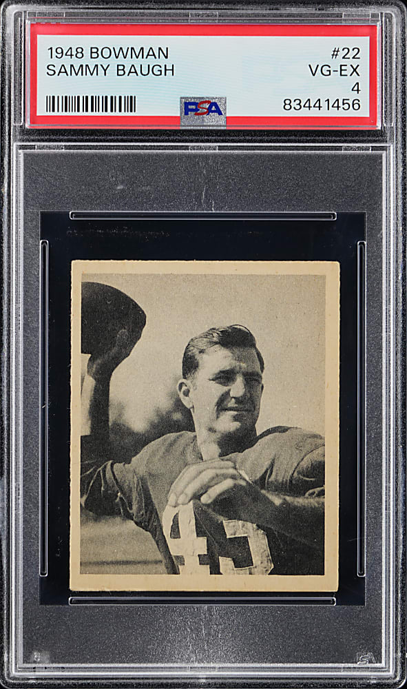 1948 Bowman Football #22 Sammy Baugh Rookie PSA VG-EX 4