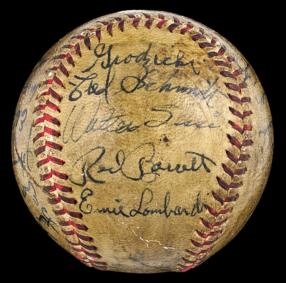 1946 World Series Champions St. Louis Cardinals Team-Signed Baseball with Dean, Slaughter & Musial - Full JSA LOA