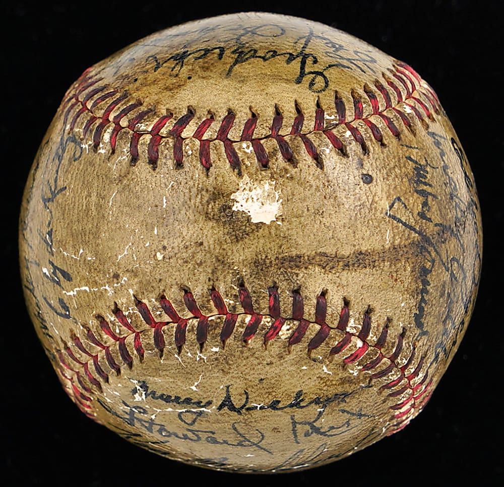 1946 World Series Champions St. Louis Cardinals Team-Signed Baseball with Dean, Slaughter & Musial - Full JSA LOA