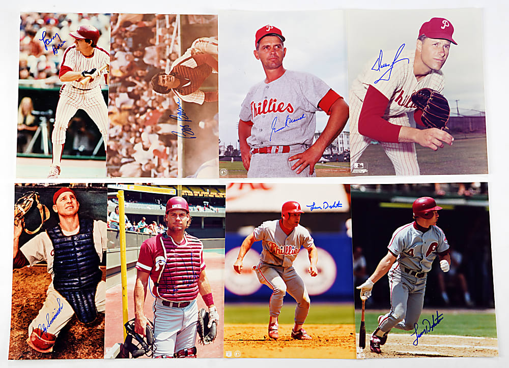 Philadelphia Phillies Pennant Winners Signed 8x10 Photograph Collection (110+) with Many Hall of Famers and Stars