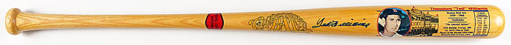 1989 Ted Williams Signed Cooperstown Bat Co. Limited-Edition Famous Player Series Bat