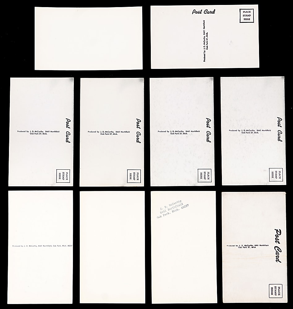 Scarce 1957-1970 J.D. McCarthy Basketball Postcard Collection (90) with (21) Hall of Famers Including 1965-1966 Detroit Pistons Team Card
