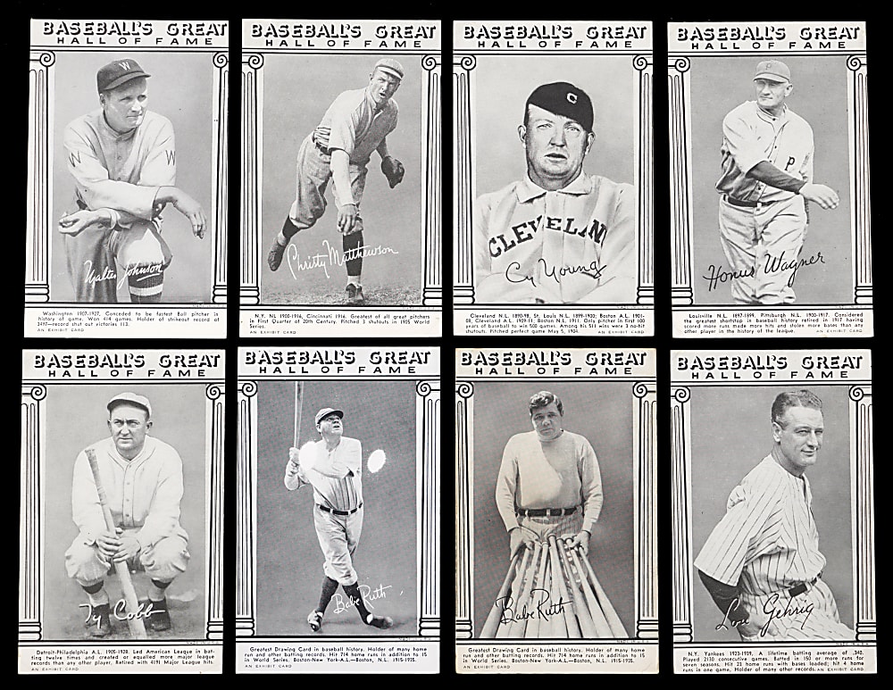 1948 Baseball's Great Hall of Fame Exhibits Complete Set (33)