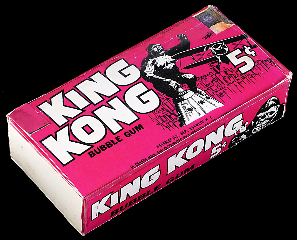 Ultra-Rare 1965 Topps "King Kong" Test Issue Mock-Up Production Proof Display Box