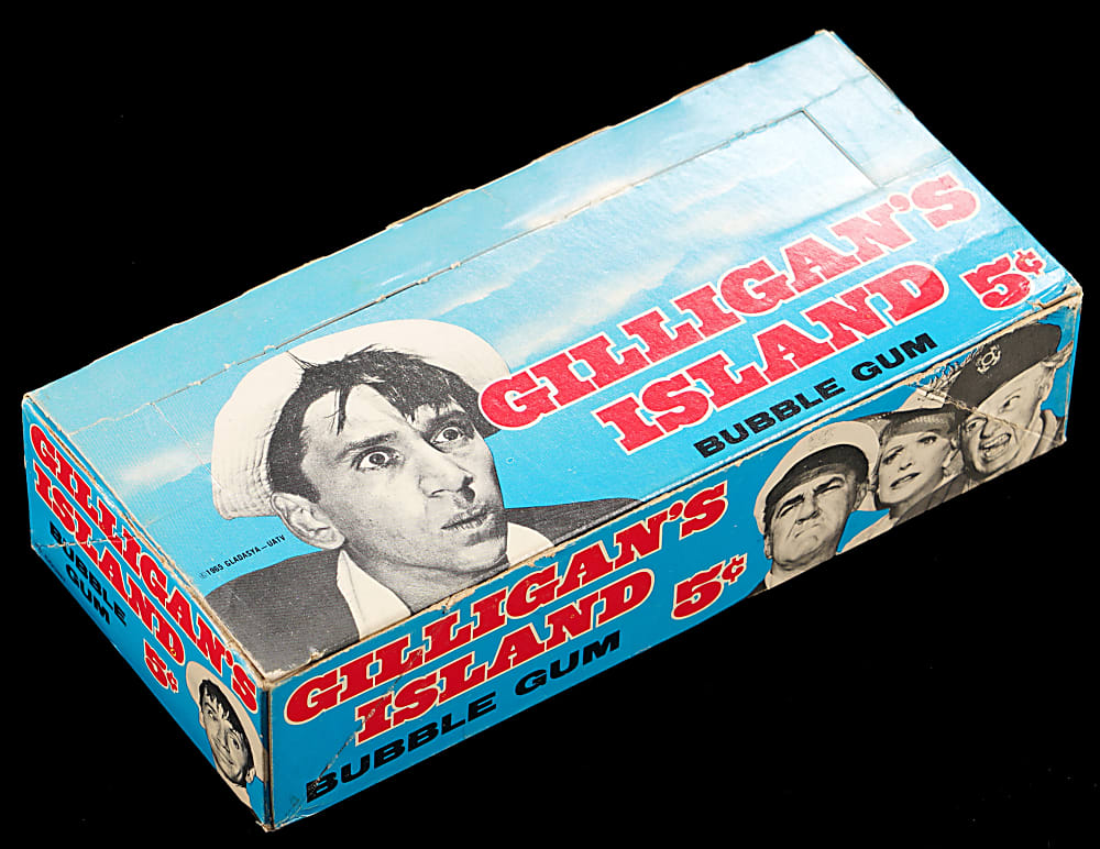 1965 Topps Gilligan's Island 5¢ Retail Display Box Signed and Inscribed by Bob Denver - Potentially One-Of-A-Kind