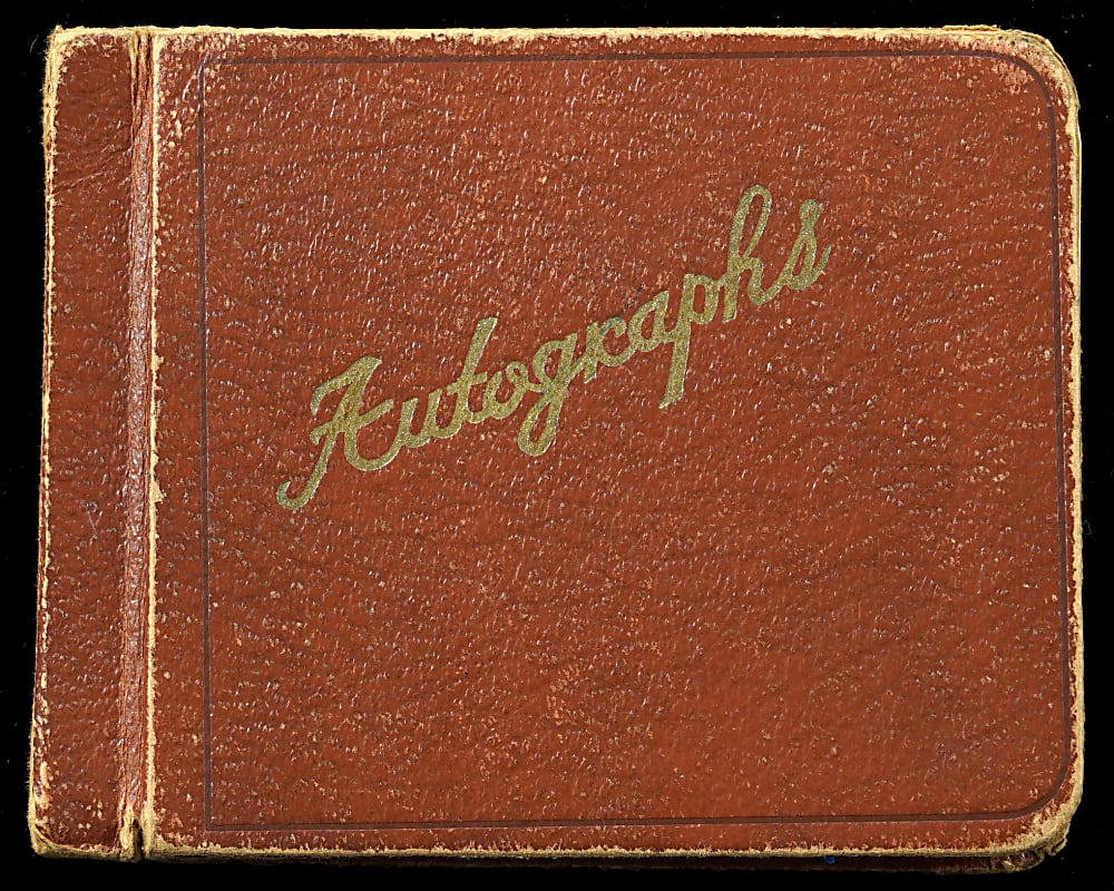 Circa 1953 Autographs Album with (180+) Signatures Including Rogers Hornsby, Satchel Paige & Jackie Robinson