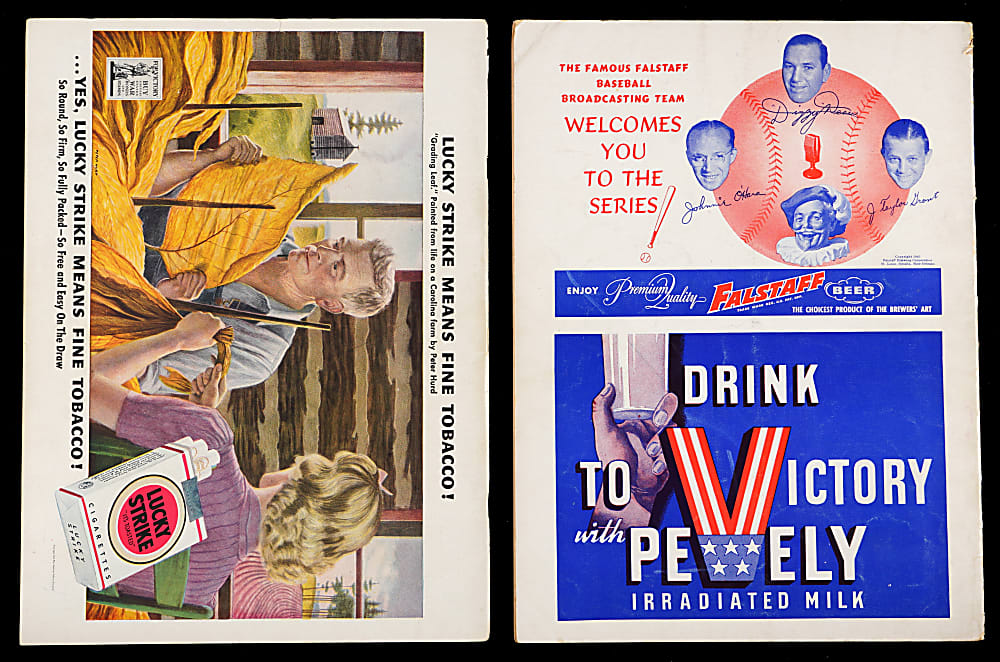 1943 World Series Program Pair - Both New York Yankees & St. Louis Cardinals Versions